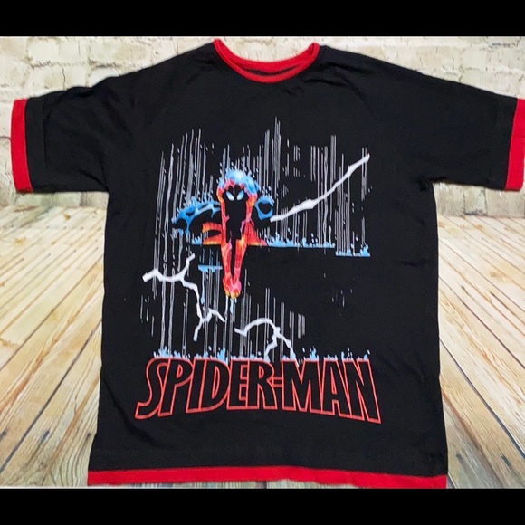 Spider-Man Marvel t-shirt large black and red theme park - Picture 1 of 10